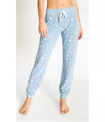 P.J. Salvage Womens Stars Pajama Jogger Pants Blue Medium • $29.77