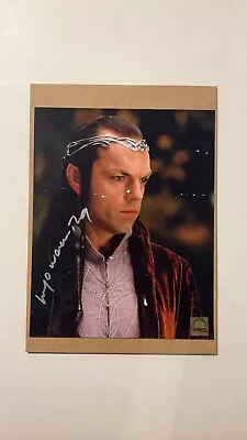 Elrond Picture Signed By Hugo Weaving (Lord Of The Rings) - Pic Has Wear & Tear • £59.99