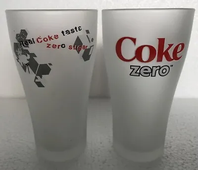 Coca Cola Real Coke Zero Taste Glasse Limited Edition • $8