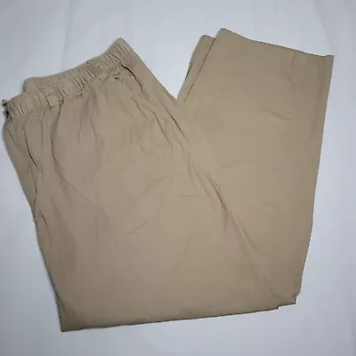 King Size Tan Men's Drawstring Pants 3XL 38 Khaki Chino • $15