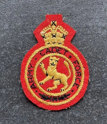 Genuine King’s Crown Army Cadet Force Cloth Badge • £12