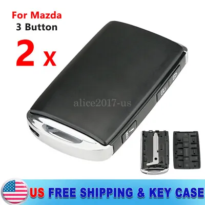 2x For Mazda CX-5 CX-9 2020 2021 Smart Remote Key Case Cover Fob WAZSKE13D03 • $17.79