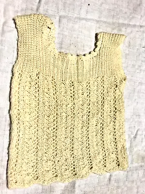 VINTAGE KNITTED SINGLET FOR DOLL OR TEDDY BEAR C. 1950's • $25