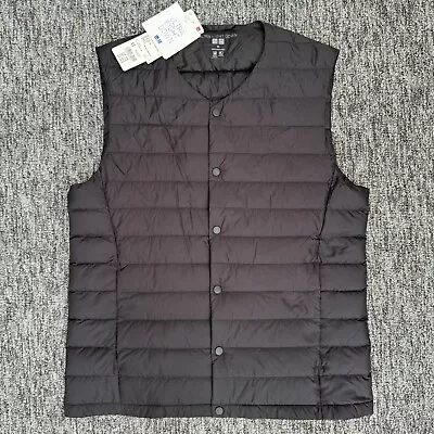 Uniqlo Ultra Light Down Compact Vest Gilet Mens XS Black Packable Feather Down • $40.42