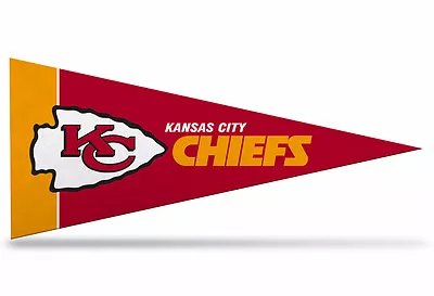 New NFL Kansas City Chiefs Mini Pennant  9 X4  Felt Made In USA  • $2.49