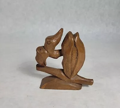 $18.50 • Buy Vintage Hand Carved Wood Buzzard? Bird Sculpture Folk Art 3.5  Signed Estate