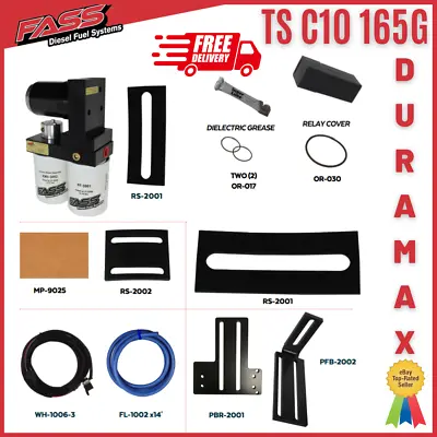 FASS Titanium Fuel Lift Pump Kit 165GPH For 01-10 Chevy GMC Duramax Diesel 6.6L • $672.55