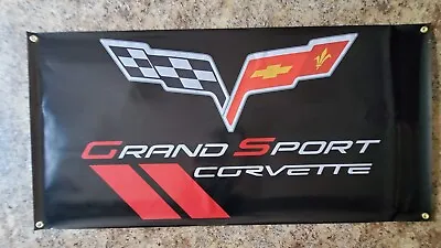 Big Vinyl Banner Corvette C6 Grand Sport Sign Poster Racing 4'x2' • $59.99