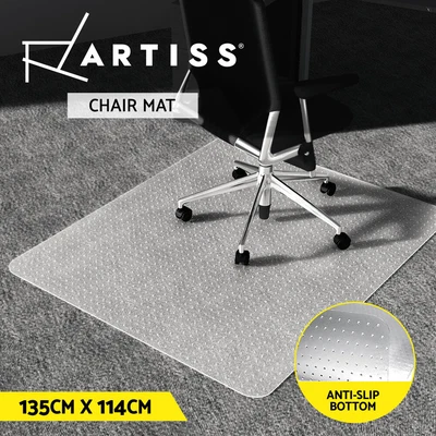 $51.06 • Buy Artiss Chair Mat Carpet Floor Protectors PVC Home Office Room Mats 135x114 Cm