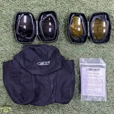 £14.99 • Buy British Army Dark & Yellow Lens + Storage Pouch + Fog Cloth | For Ess Goggles