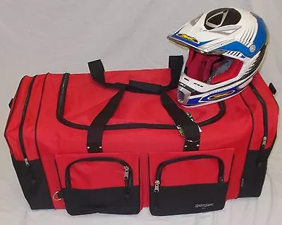 XL Moto X Atv Gear Bag Motocross Mx Off Road Paintball Honda Red  • $44.99