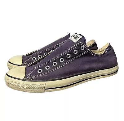 VTG 90's Converse All Star Men's USA Made Purple Chuck Taylor Shoes Sz 12.5 US • $42.40