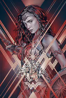 Wonder Woman Poster Art Screen Print By Mondo Artist Martin Ansin 24x36 LE 275 • $219.99