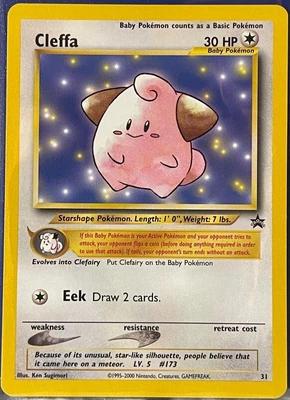 $7 • Buy Cleffa #31 WOTC Black Star Promo Pokemon Card NEAR MINT TCG