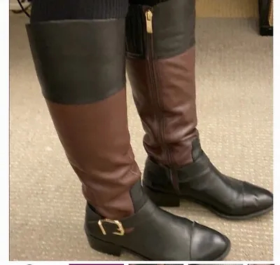 Vince Camuto 2 Tone Leather Riding Boots Women’s Sz 6M • $37