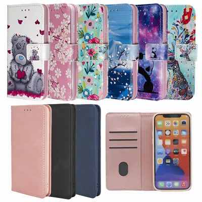 Magnetic Flip Case Wallet Stand Cover For IPhone 15 14 13 12 Pro 11 6 7 8 XR SE • £4.98