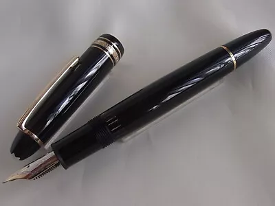 Montblanc Meisterstuck 146 Le Grand Fountain Pen Black 14K M Nib • $309.99