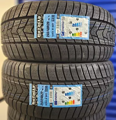 2x New Rotalla S330 245/40 R20 Xl 99v A1 Winter/ice/snow Tyres 245 40 20 2454020 • $271.28