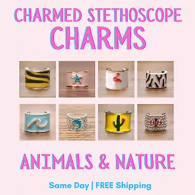 CharMED Stackable Stethoscope Bling Charms | Animals & Nature • $8.95