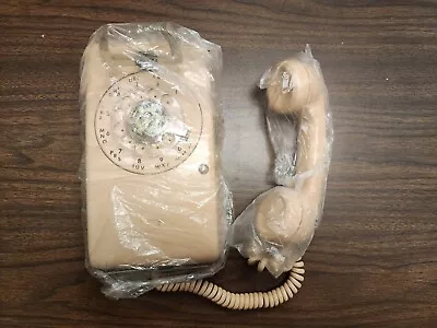 Vintage ITT Rotary Dial Wall Telephone Beige  • $40