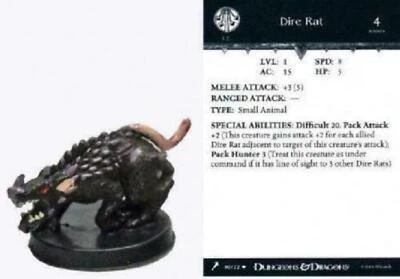 $6.99 • Buy Dire Rat - Giants Of Legend - Dungeons & Dragons Miniature (DDM) - #30