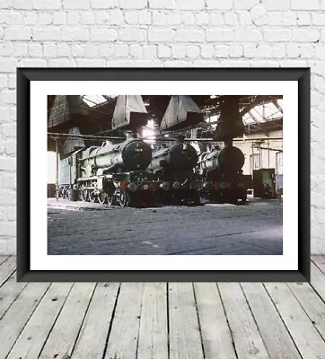 OLD OAK COMMON RAILWAY DEPOT LONDON. 1964 PHOTO 12 X 8 • £6.90