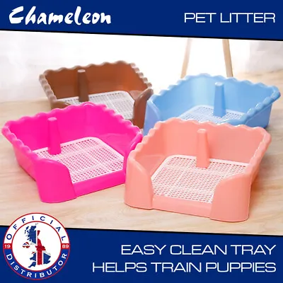 £10.58 • Buy Small Pet Puppy Dog Potty Toilet Loo Pee Litter Tray With Sides