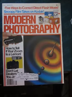 Modern Photography Magazine May 1984 Snoopy Film Takes On Kodak P • $9.99