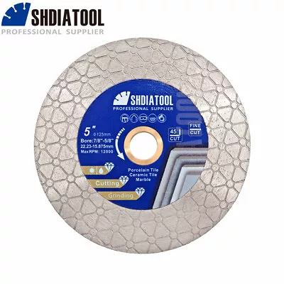 Diamond Cutting Disc Grinding Wheel 5 /125mm Double Sided Ciucular Saw Blade • $19.99