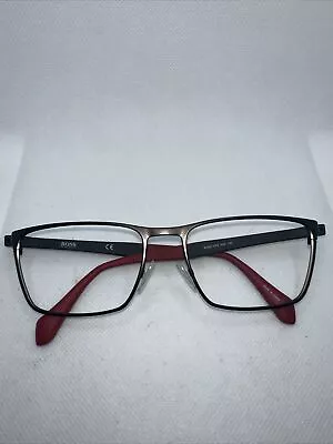 HUGO BOSS 1079 58/18 145 Black Men Eyeglass Frames Only 42A • $55