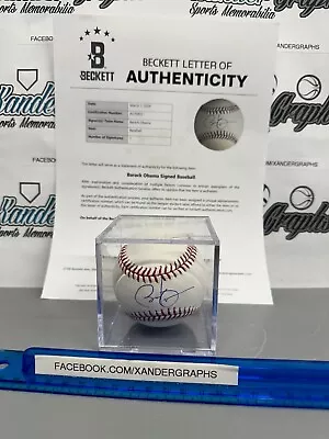 Barack Obama President 44th Signed Autographed Romlb Baseball-beckett Bas Coa • $6799.99