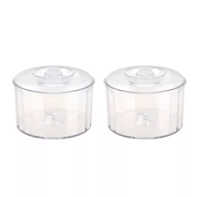 2X KT-185 Magnetic Clear Tumbler/Bucket  Polishing Bucket  Jewelry Tool Z1P9 • £62.39