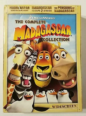 Madagascar: The Complete Collection DVD 3-Disc Set Widescreen Dream Works MINT! • $8.99