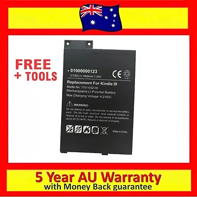 2023 Battery Backup For Kindle 3 III 3G WIFI D00901 Keyboard 170-1032-01 W OR B • $38.98