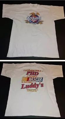 Vtg 90s Miller Beer Nascar Luddy’s PA Screen Stars Single Stitch T-shirt XL • $29.99