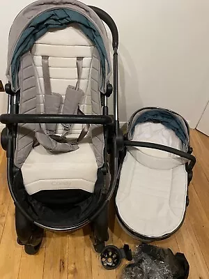 Icandy Peach 5 Travel System Dove Grey/Phantom With Seat Fabrics - Excellent • £150