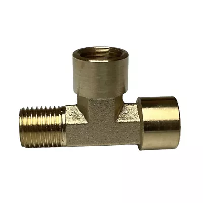 1/4” Male To Female BSP 3 Way Brass Pipe Tee Fitting Adapter Splitter Connector • $8.99