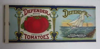 Wholesale Lot Of 25 Old Vintage 1920's - DEFENDER Tomatoes CAN LABELS Trappe MD. • $14.99