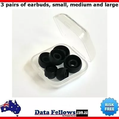 $13.99 • Buy Premium IN EAR In-ear Buds Replaceable Universal Carry Case Sony Philips Black