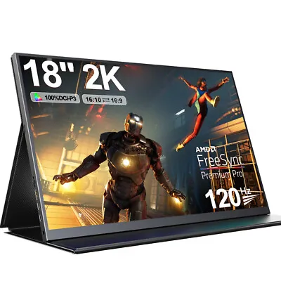 $529 • Buy UPERFECT 18  2K 1560*1600 Portable Monitor 120Hz Gaming Monitor PC Screen