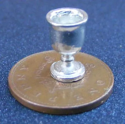 Pewter Metal Goblet Bar Accessory Tumdee 1:12 Scale Dolls House Miniature JG12 • £2.20