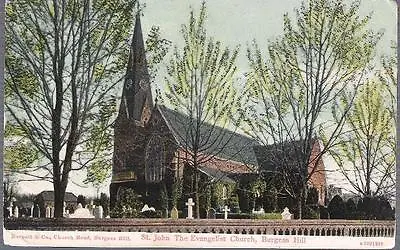 £1.75 • Buy Burgess Hill, W Sussex - St. John The Evangelist Church - Local Postcard 1915
