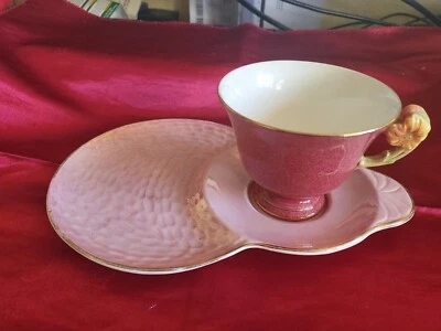 £24.99 • Buy Vintage Maling Pink Lustre Ware Jug & Tennis Saucer & Royal Winton Petunia Cup