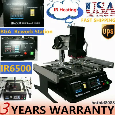 110V IR6500 BGA Rework Station Xbox360 PS3 Infrared Soldering&Welding Reballing • $444.60