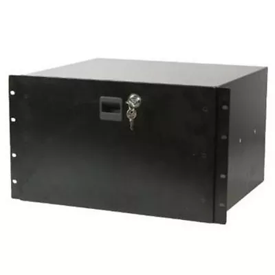 NEW PA DJ 6U Equipment Rack Mount Steel Locking Storage Drawer Case.19  Key Lock • $109