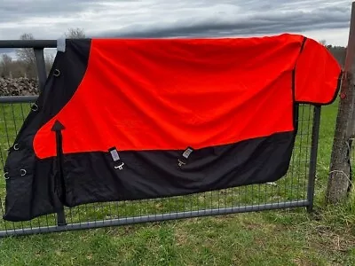 Schneider's Saddlery StormShield Size 82 Horse Turnout Sheet Orange Lightly Used • $75