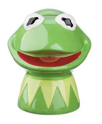 Disney Parks The Muppets Kermit The Frog Ceramic Cookie Jar NEW 2023  • $66.60