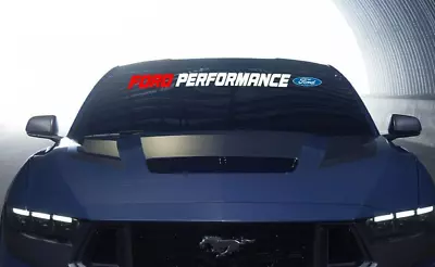 Windshield Banner Decal Ford Performance Mustang Vinyl Graphics • $17.95