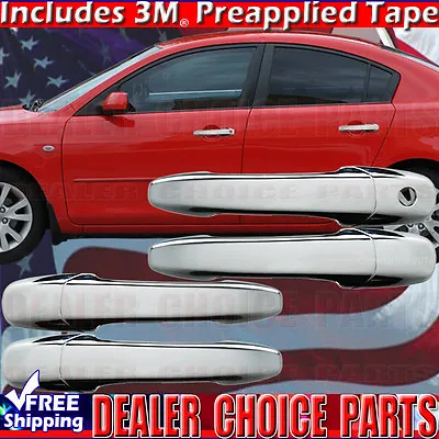 2004-2009 MAZDA 3 06-10 5 03-08 6 Chrome Door Handle COVERS Overlays W/o PSK • $12.98