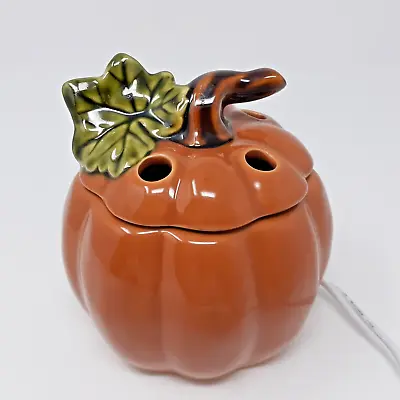 Yankee Pumpkin Tart Warmer Fall Electric Candle Wax Melt Burner Lid Retired • £17.51